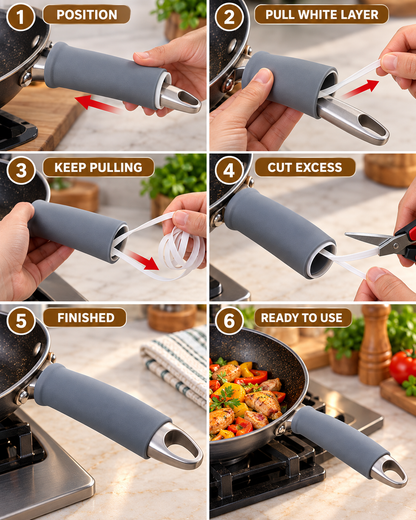 Heat Resistant Silicone Cookware Handle Cover