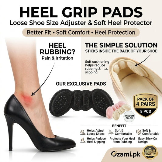 Heel Grip Pads – Shoe Size Adjuster & Heel Protector