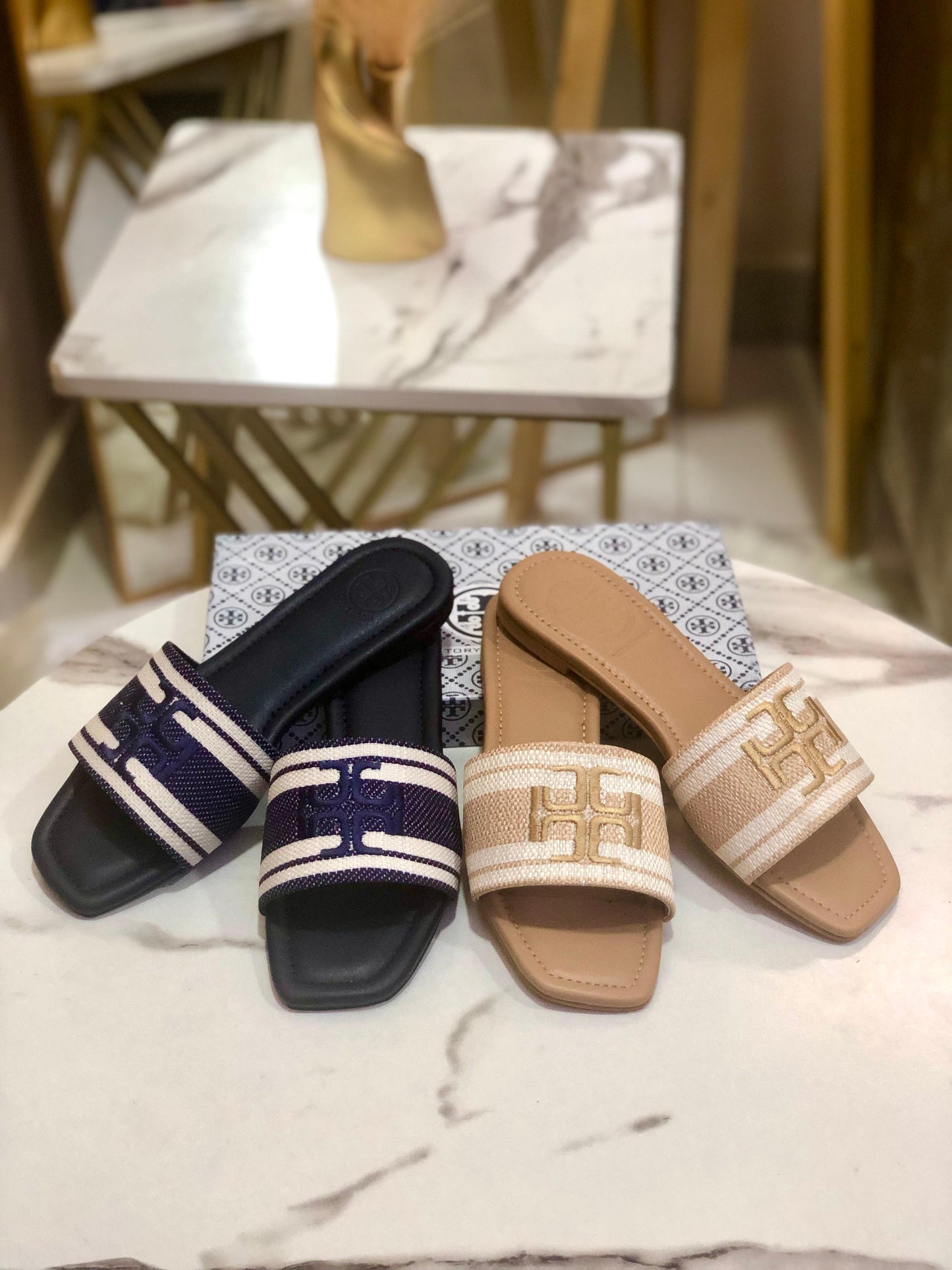 Tory Burch Embroidery Flat Slipper