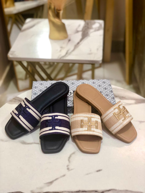 Tory Burch Embroidery Flat Slipper