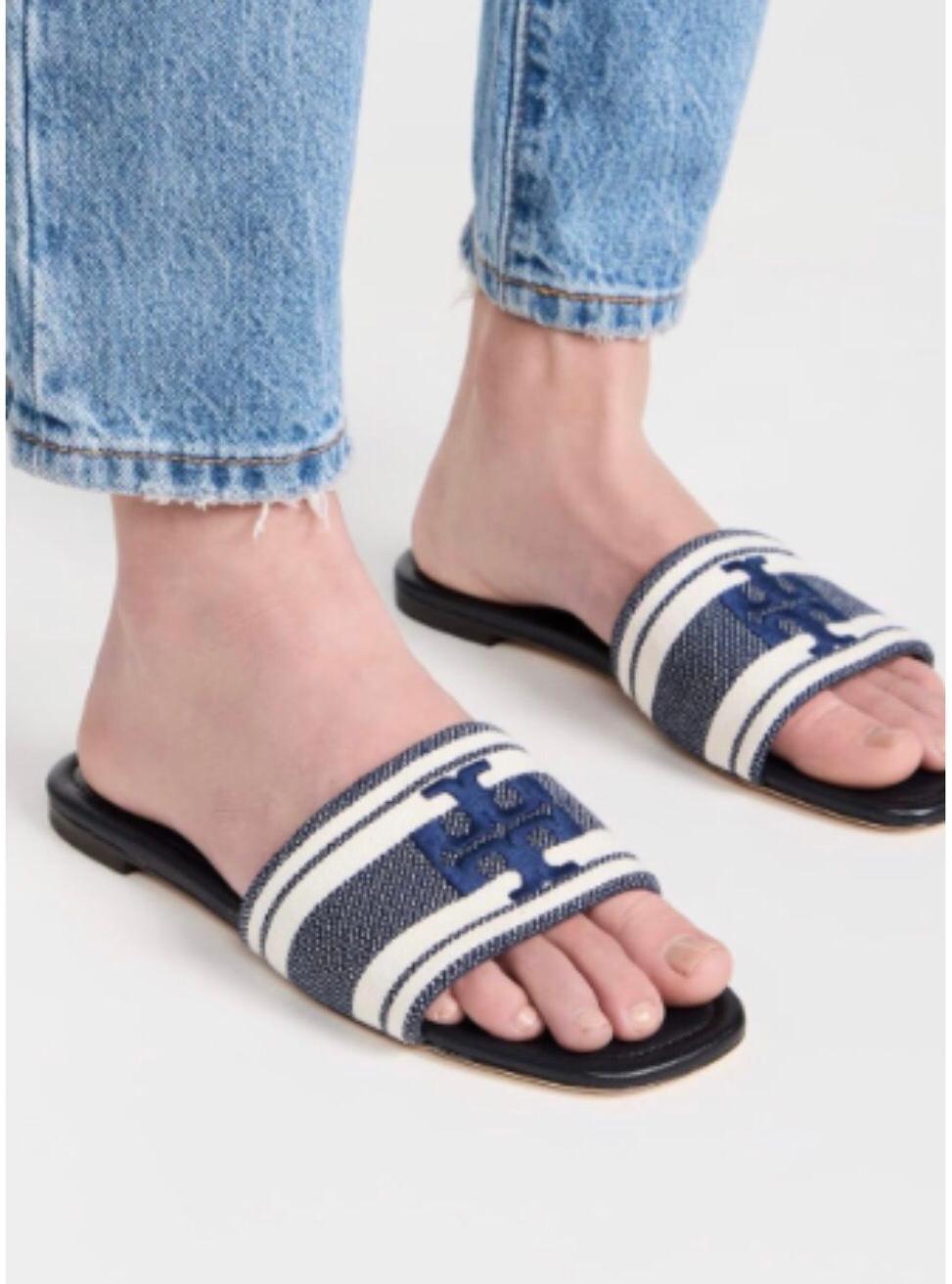 Tory Burch Embroidery Flat Slipper