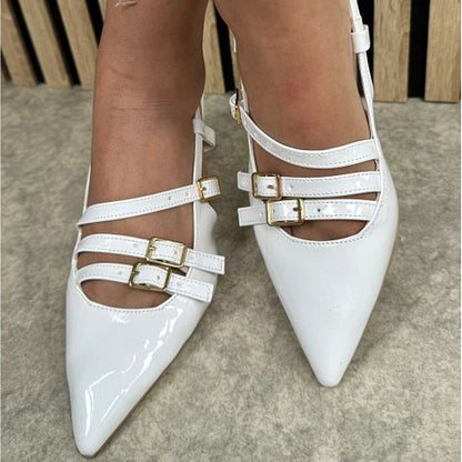 GLOSSY BELTED